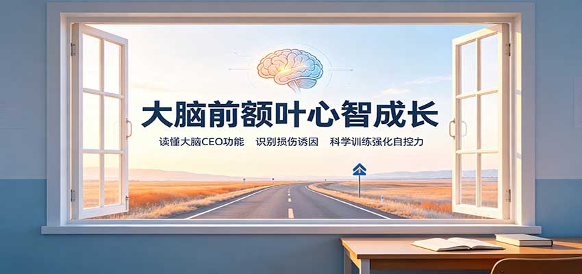 大脑前额叶心智成长:读懂大脑CEO功能,识别损伤诱因,科学训练强化自控力-萌芽网创副业资源站