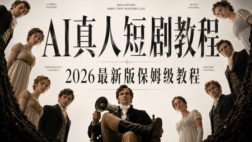 AI真人短剧制作全流程,AI视频大佬专为零基础研制的AI短剧教程,保姆级教程,新手一学就会!-萌芽网创副业资源站