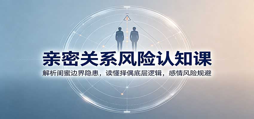 亲密关系风险认知课：解析闺蜜边界隐患，读懂择偶底层逻辑，感情风险规避-萌芽网创副业资源站