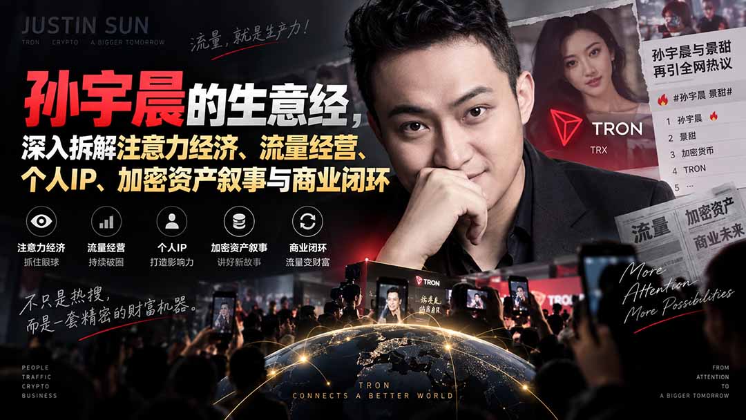某星球精华文章——孙宇晨的生意经,深入拆解注意力经济、流量经营、个人IP、加密资产叙事与商业闭环-萌芽网创副业资源站